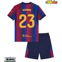Barcelona Jules Kounde #23 Replica Home Minikit 2026-27 Short Sleeve (+ pants)